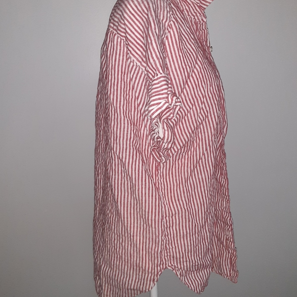 Lauren Ralph Lauren Striped Linen Shirt XL - Picture 7 of 10